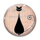 Cabochon Verre - chat 