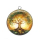 Pendentif Cabochon Argent - arbre de vie