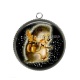 Pendentif Cabochon Argent -  hérisson