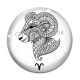 Cabochon Verre - signe astrologie