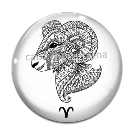 Cabochon Verre - signe astrologie