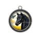 Pendentif Cabochon Argent - cheval