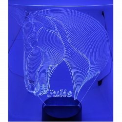 Lampe Cheval – lampe veilleuse personnalisable prénom, Made in France