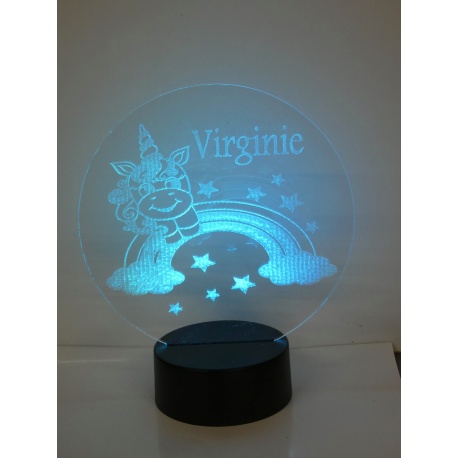 Lampe Cheval – lampe veilleuse personnalisable prénom, Made in France