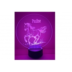 Lampe Cheval – lampe veilleuse personnalisable prénom, Made in France