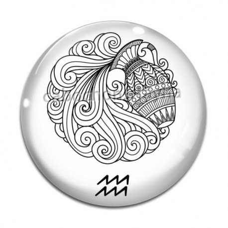 Cabochon Verre - signe astrologie