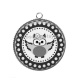 Pendentif Cabochon Argent - chouette