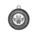Pendentif Cabochon Argent - chouette