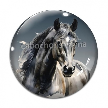 Cabochon Verre - cheval