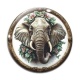 Cabochon Verre - éléphant