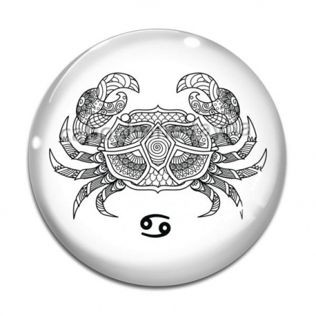 Cabochon Verre - signe astrologie