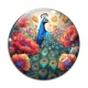 Cabochon Verre - paon