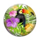 Cabochon Verre - toucan