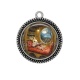 Pendentif Cabochon Argent - lapin 