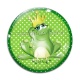 Cabochon Verre - grenouille