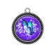 Pendentif Cabochon Argent - papillon