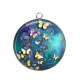 Pendentif Cabochon Argent - papillon