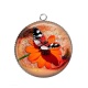 Pendentif Cabochon Argent - papillon