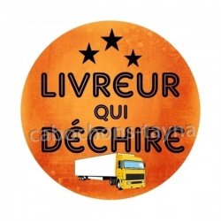 livreur qui déchire