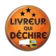Cabochon Résine - livreur qui déchire