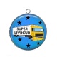 Pendentif Cabochon Argent - super livreur