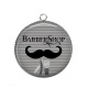 Pendentif Cabochon Argent - barberShop