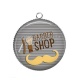 Pendentif Cabochon Argent - Barber Shop