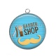 Pendentif Cabochon Argent - Barber Shop