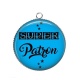 Pendentif Cabochon Argent - super patron