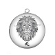 Pendentif Cabochon Argent - signe astrologie