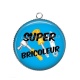 Pendentif Cabochon Argent - super bricoleur