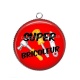 Pendentif Cabochon Argent - super bricoleur