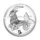 Cabochon Verre - signe astrologie