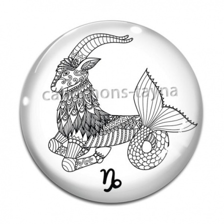 Cabochon Verre - signe astrologie