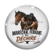 Cabochon Verre - maréchal ferrant qui déchire