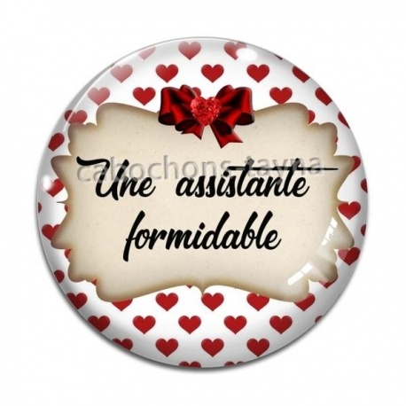 Cabochon Verre - une assistante formidable
