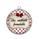 Pendentif Cabochon Argent - une assistante formidable
