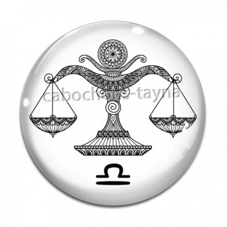 Cabochon Verre - signe astrologie