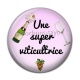 Cabochon Résine - une super viticultrice
