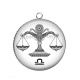 Pendentif Cabochon Argent - signe astrologie