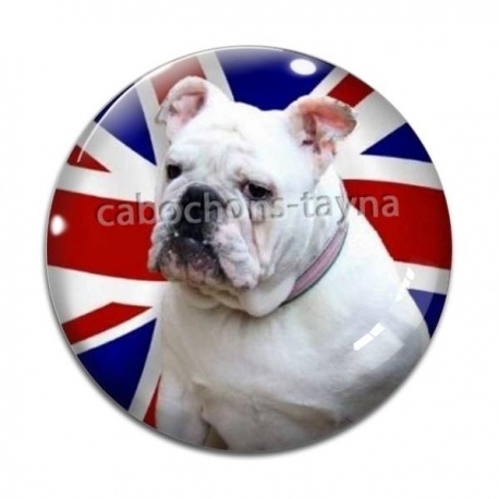 Cabochon Verre - chien 