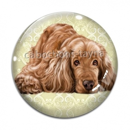 Cabochon Verre - chien