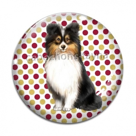 Cabochon Verre - chien