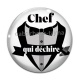 Cabochon Verre - chef qui déchire