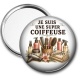 Miroir de poche - je suis une super coiffeuse