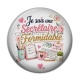 Cabochon Résine - je suis une secrétaire formidable