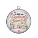 Pendentif Cabochon Argent - je suis une secrétaire formidable
