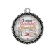 Pendentif Cabochon Argent - je suis une secrétaire formidable
