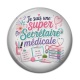 Cabochon Résine - super secrétaire médicale