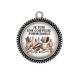 Pendentif Cabochon Argent - je suis une coiffeuse formidable